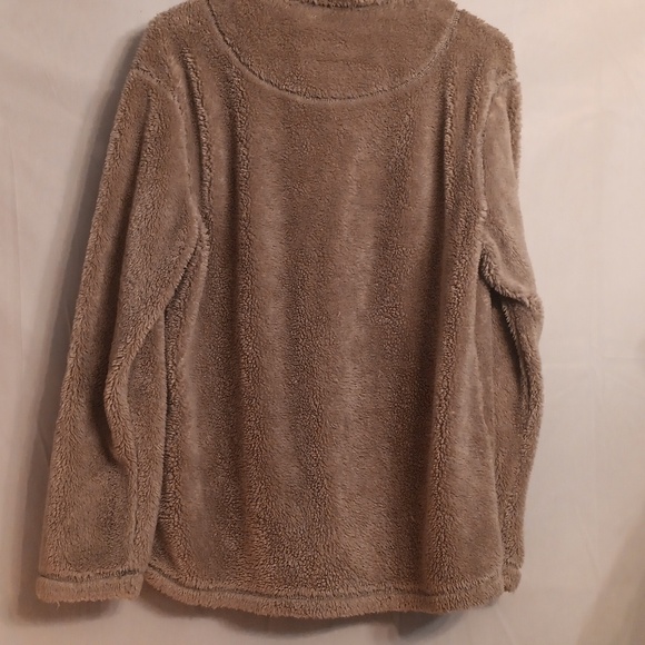 True Grit Tan Zip Up Sweater Plush Fleece Mens Size Small - Picture 6 of 6
